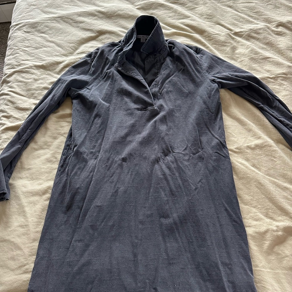 James Perse Charcoal Long Sleeve Top